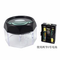 Tabletop magnifying glass with backlight 13104-XX, magnification: 5X