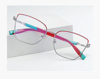 Metal blue blocker frames for glasses 3016