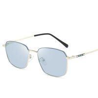 Очки металлические фотохромные с защитой от синего света 9802-GT