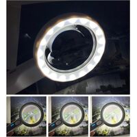 Лупа с универсальной подсветкой, увеличительное стекло с ручкой 7518C-XX, диаметр 75 мм, увеличение: 5Х, 12X