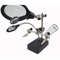 Tabletop multifunctional magnifying glass with backlight 16129-C-XX, magnification: 2,5X, 7,5X, 10X