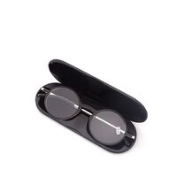 Plastic reading pince-nez glasses TR90 with case 6013-铁盒, diopters from +0,00 to +4.00, RMC=62-64