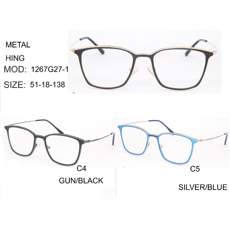 Plastic frames for glasses, acetate material Big City 1267G27-1