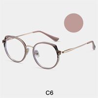 Combined frame (metal + TR90) or glasses with blue light protection, with spring hinges FA87253