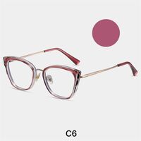Combined frame (metal + TR90) or glasses with blue light protection, with spring hinges FA87256