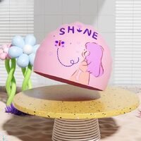 Шапочка для плавания силиконовая водонепроницаемая детская YM002-5-YU