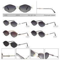 Polarized metal sunglasses for women Leke LK34036