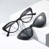 Оправа пластиковая с флексом + поляризационная солнцезащитная насадка (клипон) на магните El Dorado EL2351D