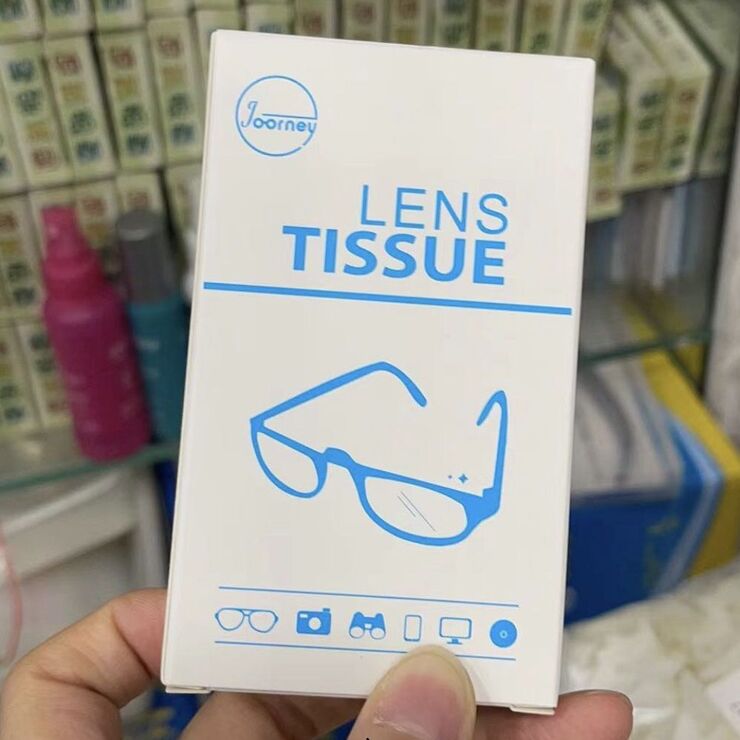 Disposable glasses lens cleaner wet wipes Joorney, 180*150 mm (10 pieces pack, price is for 1 pack)