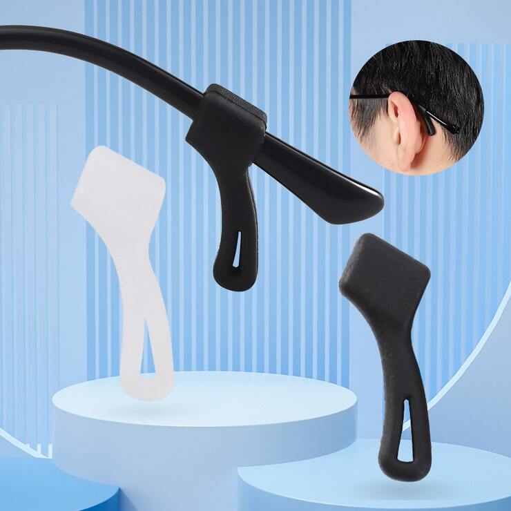 Stopper - eyeglasses temple attachment, anti-slip earhook, 24*7 mm