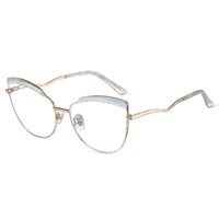 Combined frame (metal + TR90) or glasses with blue light protection, with spring hinges FA87278