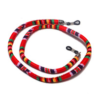 Модная цепочка для очков из натурального камня белый хрусталь GB107