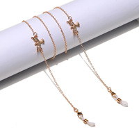 Металлическая цепочка для очков и масок с кулоном 