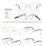 Metal frames for glasses with spring hinges Big City RD9018