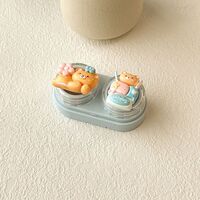 Mini soft contact lens kit retractable W-CT19蝴蝶结花熊