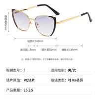 Metal sunglasses with UV400 protection 9738-2-GT