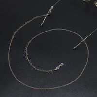 Gold-colored metal non-slip chain, with copper triangle, for glasses and masks GL764