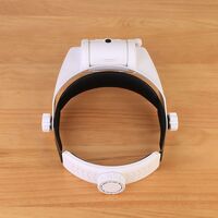 Binocular magnifier with backlight, magnifying glass with head mount 81000S-XX, magnification: 1,5X, 2X, 8X
