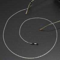 Металлическая нескользящая цепочка серебряного цвета, для очков и масок GS018