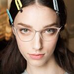 TR90 plastic frame or glasses with blue light protection, with spring hinges FA87110