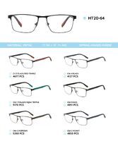 Metal frame with temples made of TR-90 material HT20-64