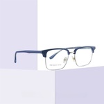 Combined frame (metal + TR90) or glasses with blue light protection, with spring hinges FA87129