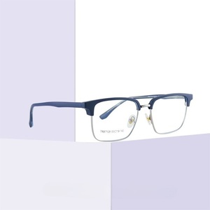 Combined frame (metal + TR90) or glasses with blue light protection, with spring hinges FA87129