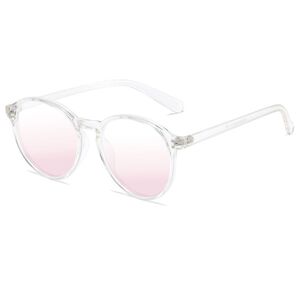 Plastic TR90 glasses with Blue ray cut protection, with case TR2069腮红-2