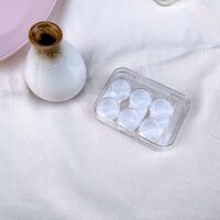 Набор для мягких контактных линз + 3 контейнеров для хранения ZZ-701透明三副装