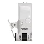 Лупа портативная карманная с подсветкой и УФ-светом 5803, размер: 37*30 мм, увеличение: 3X, 10X, 80X