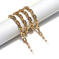 Модная ретро цепочка для очков черного цвета из акрила GB136(1)