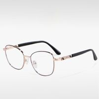 Metal frame MAMO with Blue Ray Cut protection lenses and flex F97019