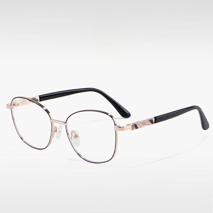 Metal frame MAMO with Blue Ray Cut protection lenses and flex F97019