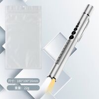 Фонарик-брелок медицинский диагностический перезаряжаемый с белым и жёлтым светом ZK1958