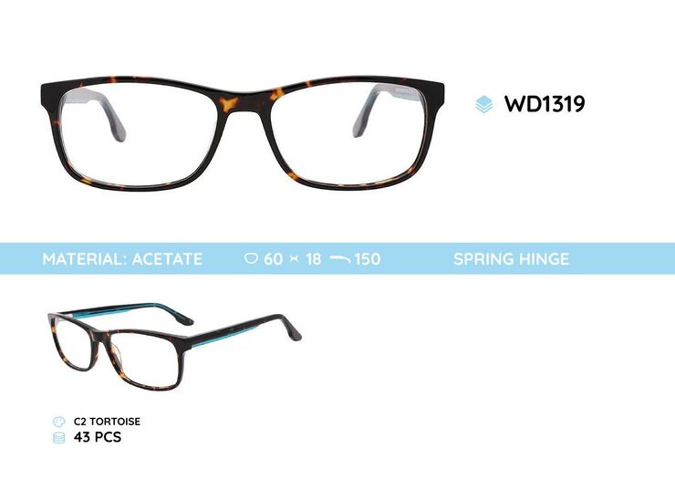 Plastic frames for glasses acetate material WD1319