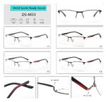 Nylor metal sport eyeglasses frame for men with 360° rotating spring hinges Big City DS-M33