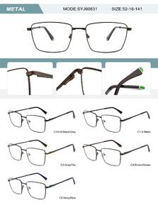 Metal frame for men with spring hinges SYJ60831-DA