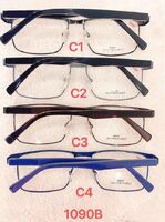 Metal frame for glasses with spring hinges 1090B