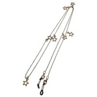 Металлическая нескользящая цепочка, со звездами, для очков и масок GL152