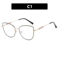 Metal glasses with blue light protection for women 7140-PN