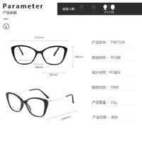 TR90 plastic frame or glasses with blue light protection, with spring hinges FA87169