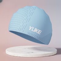 Шапочка для плавания силиконовая водонепроницаемая взрослая 021-YU