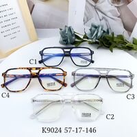 Hybrid frame, metal + TR90, with Blue Block coating SANTA K9024