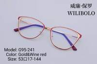 Оправа металлическая ультратонкая, с флексом Wilibolo G95-241