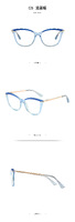Plastic frames for glasses TR90+CA material (flex hinges) FOCUS FCS2036