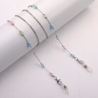 Metal non-slip chain, with colored beads, for glasses and masks GL1879