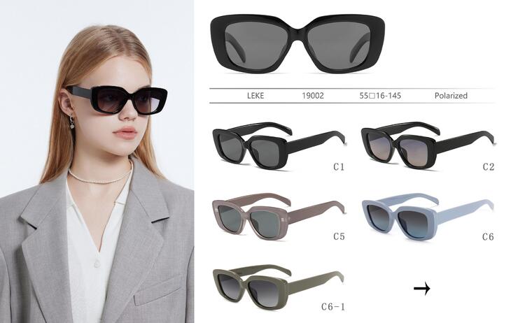 Polarized plastic sunglasses Leke LK19002
