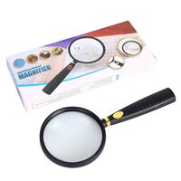 Magnifier, magnifying glass with handle 9180-XX, diameter: 82 mm, magnification: 5X