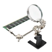 Tabletop multifunctional magnifying glass third hand 1083-XX, magnification: 2.5X