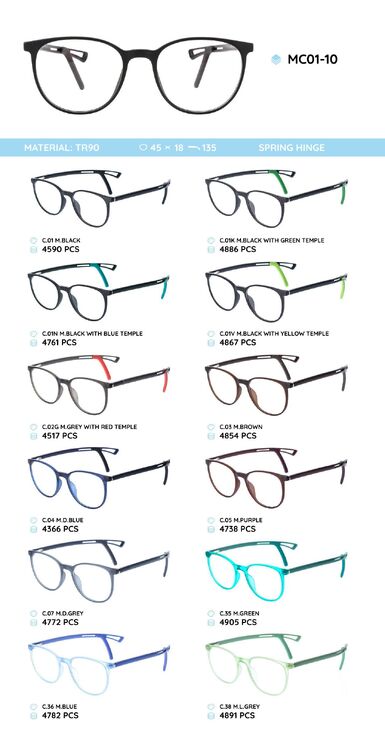 TR-90 plastic frames for glasses MC01-10